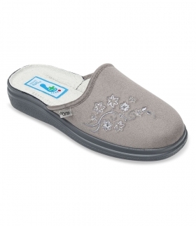 BEFADO DR ORTO 132D013 Ортопедични дамски чехли за широк крак, Сиви