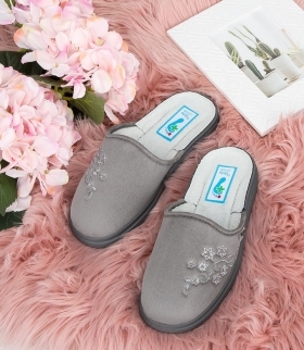 BEFADO DR ORTO 132D013 Ортопедични дамски чехли за широк крак, Сиви