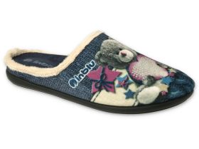 INBLU MUMMY & ME 155D208 Papuci de casa de dama cu urs