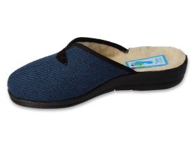 BEFADO DR ORTO 937D633 Полски домашни чехли с естествена вълна, Сини