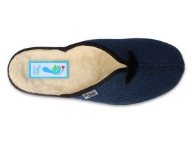 BEFADO DR ORTO 937D633 Полски домашни чехли с естествена вълна, Сини