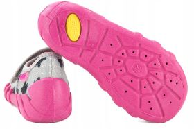 BEFADO SPEEDY 109N247 Бебешки текстилни балерини, Сиви с котенца