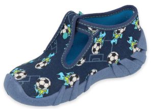 BEFADO SPEEDY 110P449 Бебешки текстилни обувки, Сини с футболни топки
