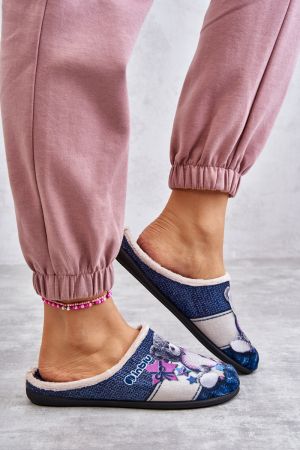 INBLU MUMMY & ME 155D208 Papuci de casa de dama cu urs