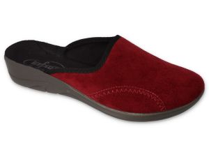 BEFADO 552D015 Полски домашни чехли на лека платформа, Червени