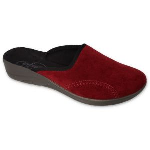 BEFADO 552D015 Полски домашни чехли на лека платформа, Червени