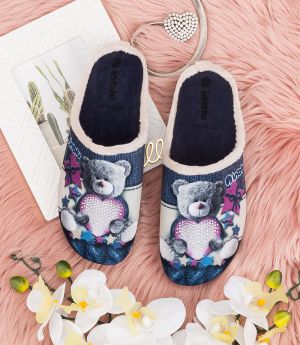 INBLU MUMMY & ME 155D208 Papuci de casa de dama cu urs
