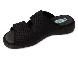 BEFADO DR ORTO 083M001 Actifresh Sanitized Ортопедични чехли за отекъл крак, Черни