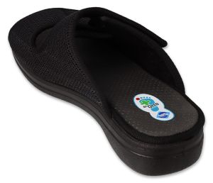 BEFADO DR ORTO 083M001 Actifresh Sanitized Ортопедични чехли за отекъл крак, Черни