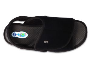 BEFADO DR ORTO 079D001 Ортопедични дамски сандали за отекъл крак, Черни