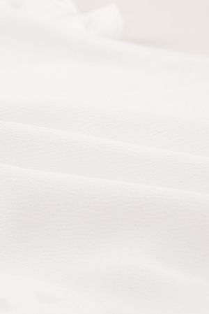 Polka Dot Sheer Puff Sleeve Metallic Knit Top