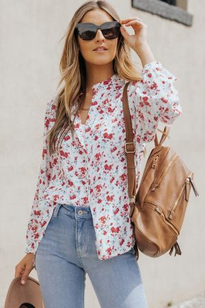 Polka Dot Sheer Puff Sleeve Metallic Knit Top