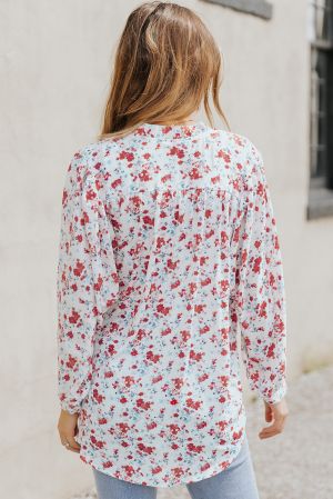Polka Dot Sheer Puff Sleeve Metallic Knit Top