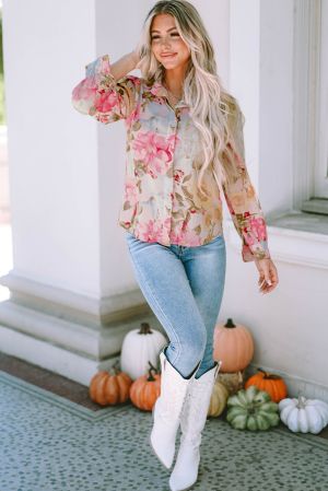 Polka Dot Sheer Puff Sleeve Metallic Knit Top