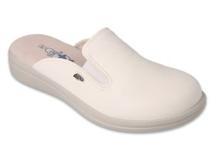 DR ORTO MED 178M001 Мъжко анатомично сабо с ластици, Бяло
