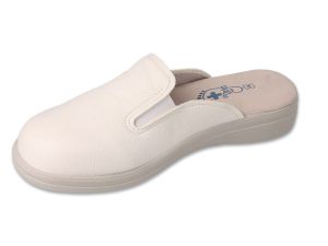 DR ORTO MED 178M001 Мъжко анатомично сабо с ластици, Бяло
