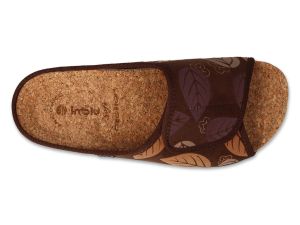 INBLU 155D157 Дамски ортопедични  коркови чехли за широк крак, Кафяви