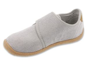 BEFADO SOFTER BAREFOOT 901X001 Детски пантофи с кожена стелка, Сиви 