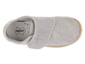 BEFADO SOFTER BAREFOOT 901X001 Детски пантофи с кожена стелка, Сиви 