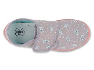 BEFADO SOFTER BAREFOOT 904Y002 Детски пантофи с кожена стелка, Сиви 