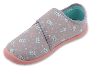 BEFADO SOFTER BAREFOOT 904Y002 Детски пантофи с кожена стелка, Сиви 