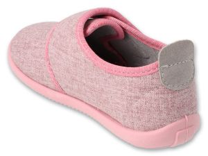 BEFADO SOFTER BAREFOOT 902Х041 Детски пантофи с кожена стелка, Розови