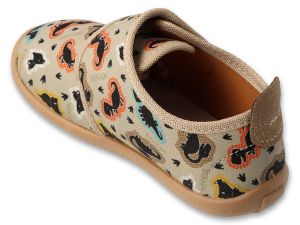 BEFADO SOFTER BAREFOOT 902X056 Детски пантофи с кожена стелка,  Бежови