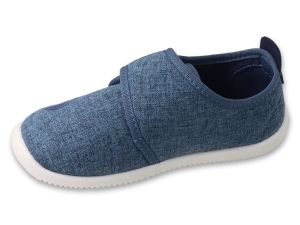 BEFADO SOFTER BAREFOOT 902X051 Детски пантофи с кожена стелка, Сини