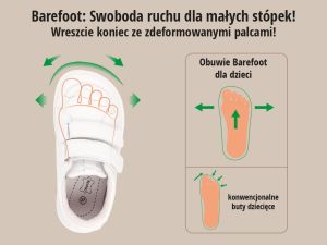 BEFADO CASUAL 004X002 Детски боси обувки, Бели