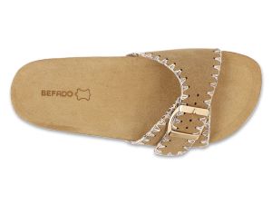 BEFADO HOME&GO 158D275 Дамски анатомични чехли с тока, Бежови