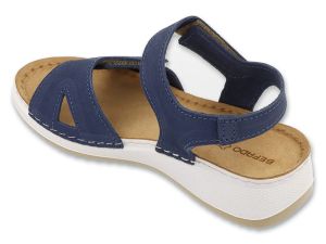 BEFADO HOME & GO 158D310 Дамски анатомични сандали с лепки, Сини