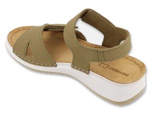 BEFADO HOME & GO 158D309 Дамски анатомични сандали с лепки, Каки