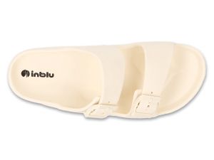 INBLU 159D131 Анатомични чехли с катарами, EVA пяна - бежови