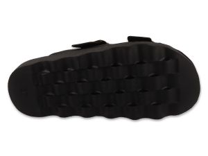 BEFADO HOME & GO 158D299 Кожени дамски чехли с катарами, Черни